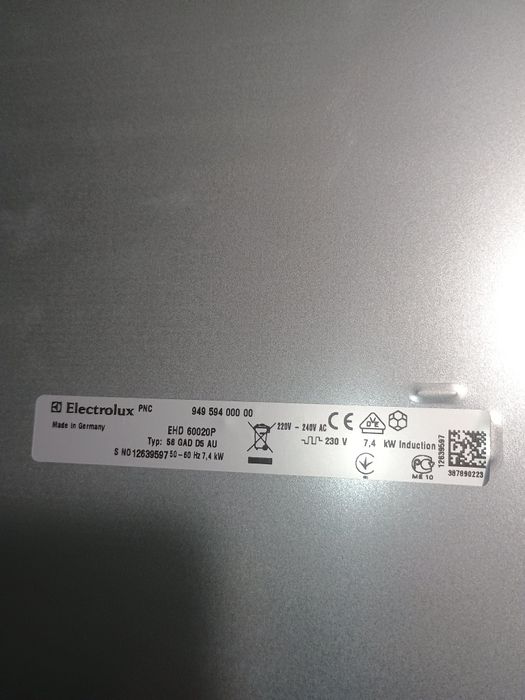 Płyta indukcyjna Electrolux EHD60020P