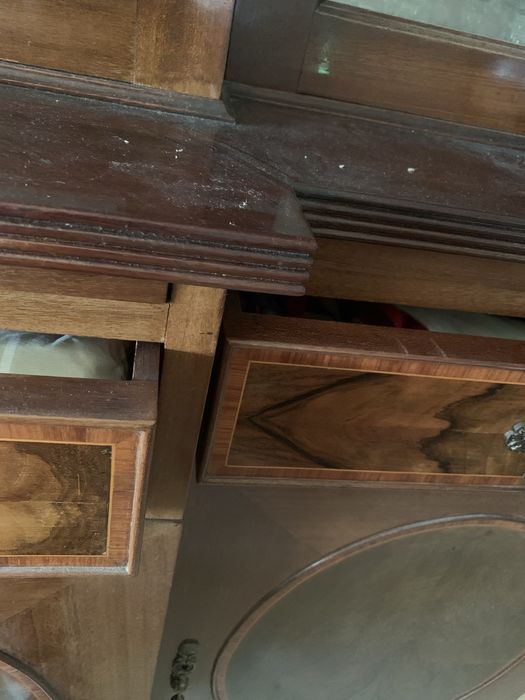 Movel sala vintage nogueira louçeiro