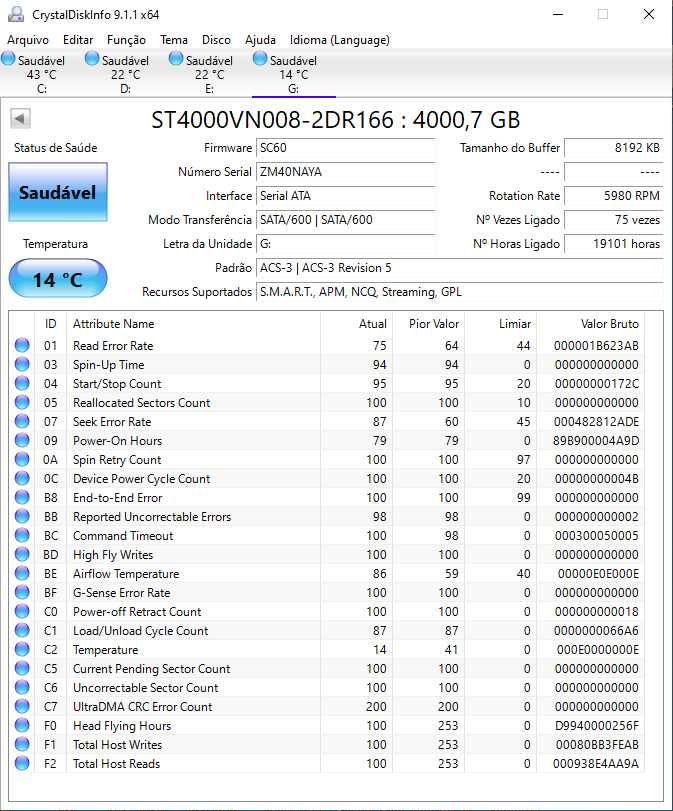 Disco Rígido Interno HDD 4TB SEAGATE ironwolf