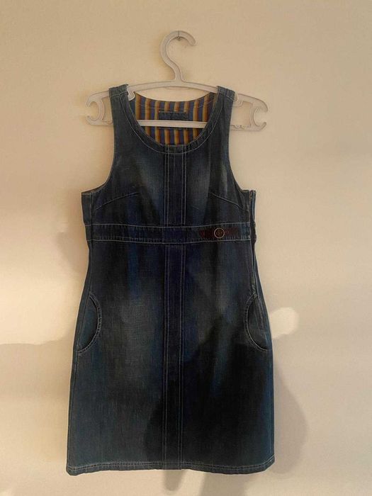 Vestido de ganga Red Globe