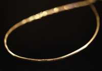 Złoto 585 - złoty łańcuszek kosteczka drobna 50 cm
