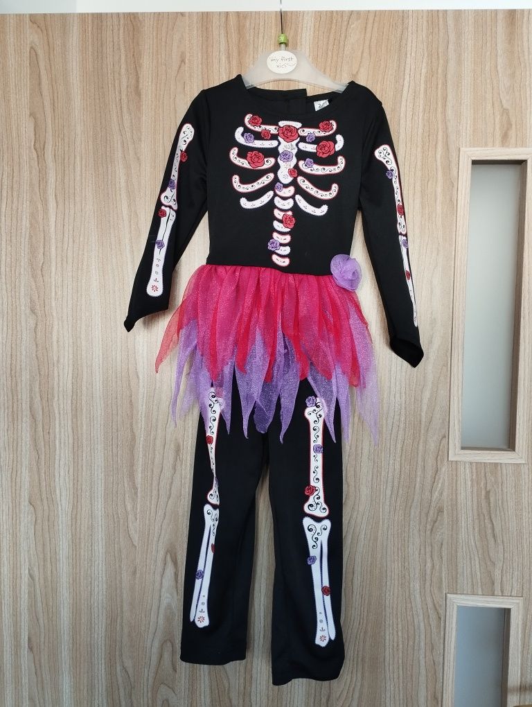 Strój szkielet kościotrup Halloween karnawał  92-98