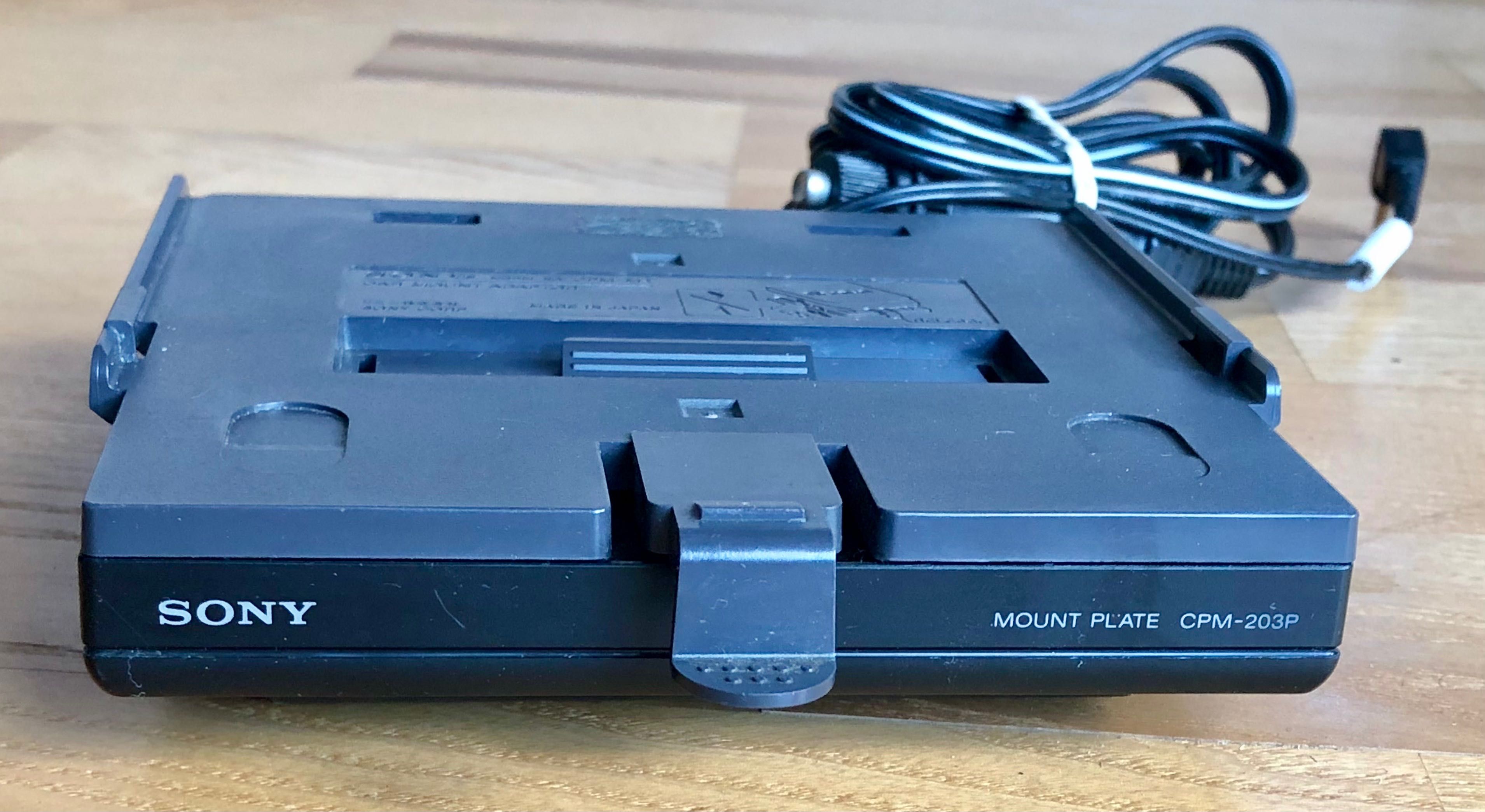 SONY Discman Mount Plate CPM-203P M2 uchwyt samochodowy CD Walkman 12V