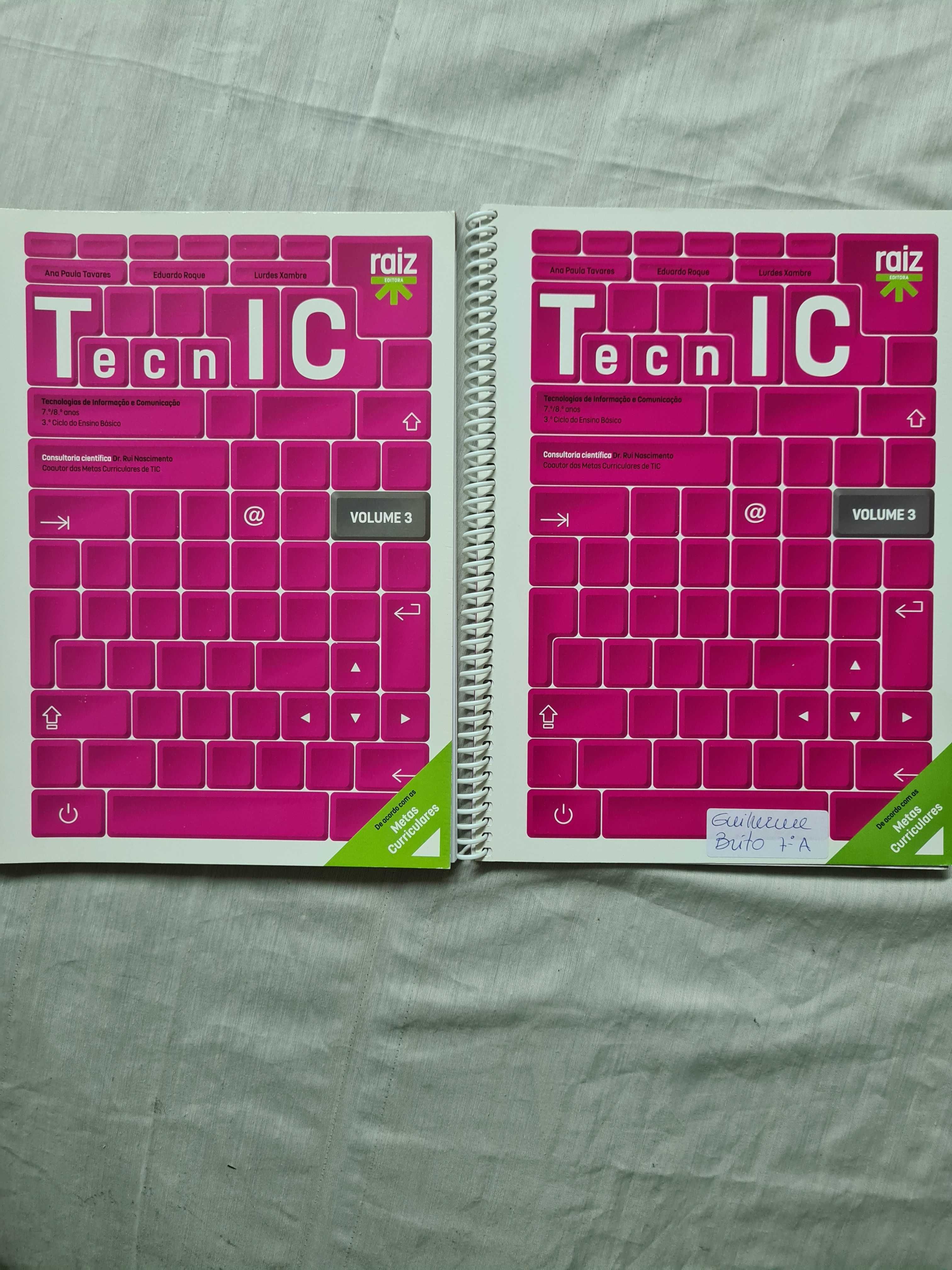 Livro TIC Volume 1 e 3 - TecnIC 7º e 8ºAno