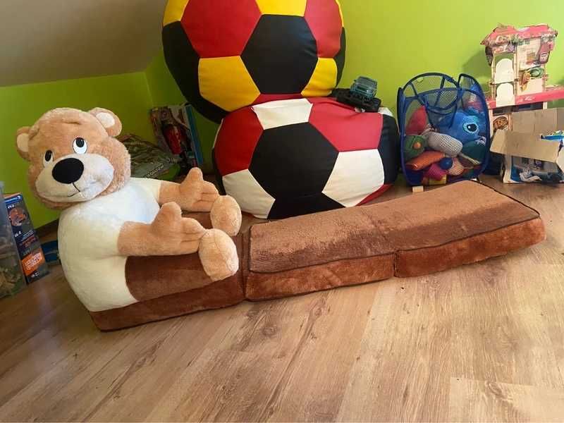 Duzy fotel plusz mis tapczan materac maskotka dla dzieci lozko