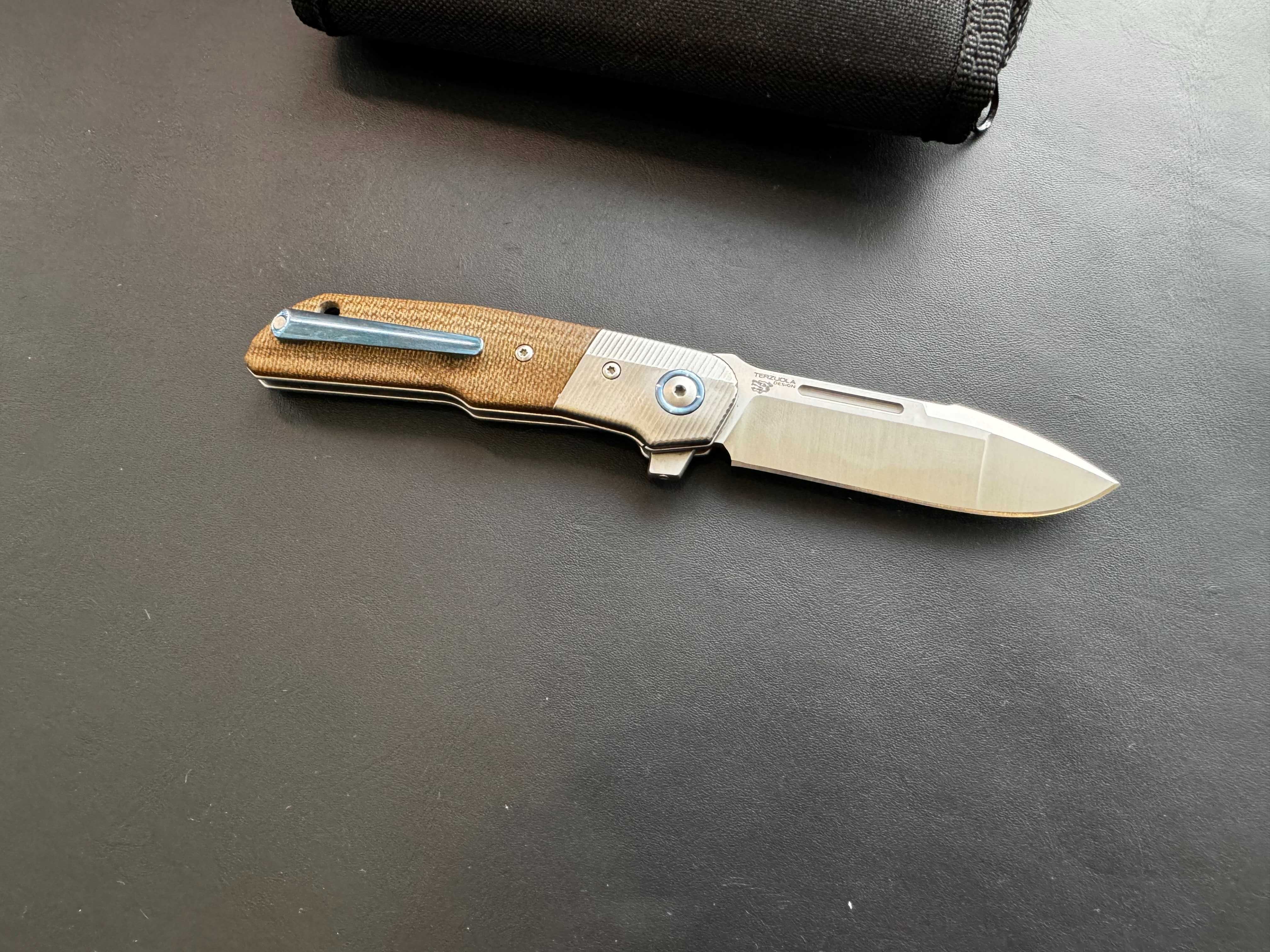 Складний ніж MKM Knives Clap Micarta Titan Bolsters Новий Оригінал