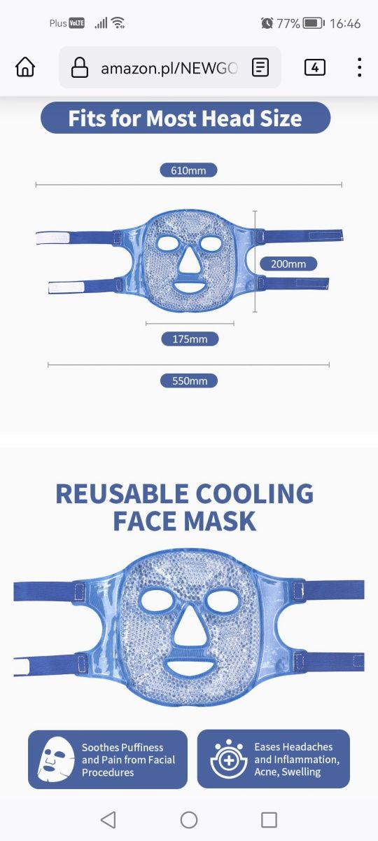 Newgo lecznicza maska na twarz
