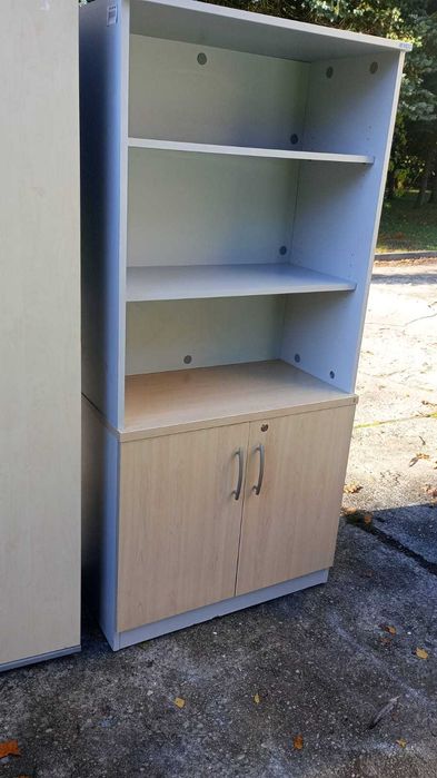 Regał szafa aktowa półotwarty MDD szafy regały półotwarte do biur domu