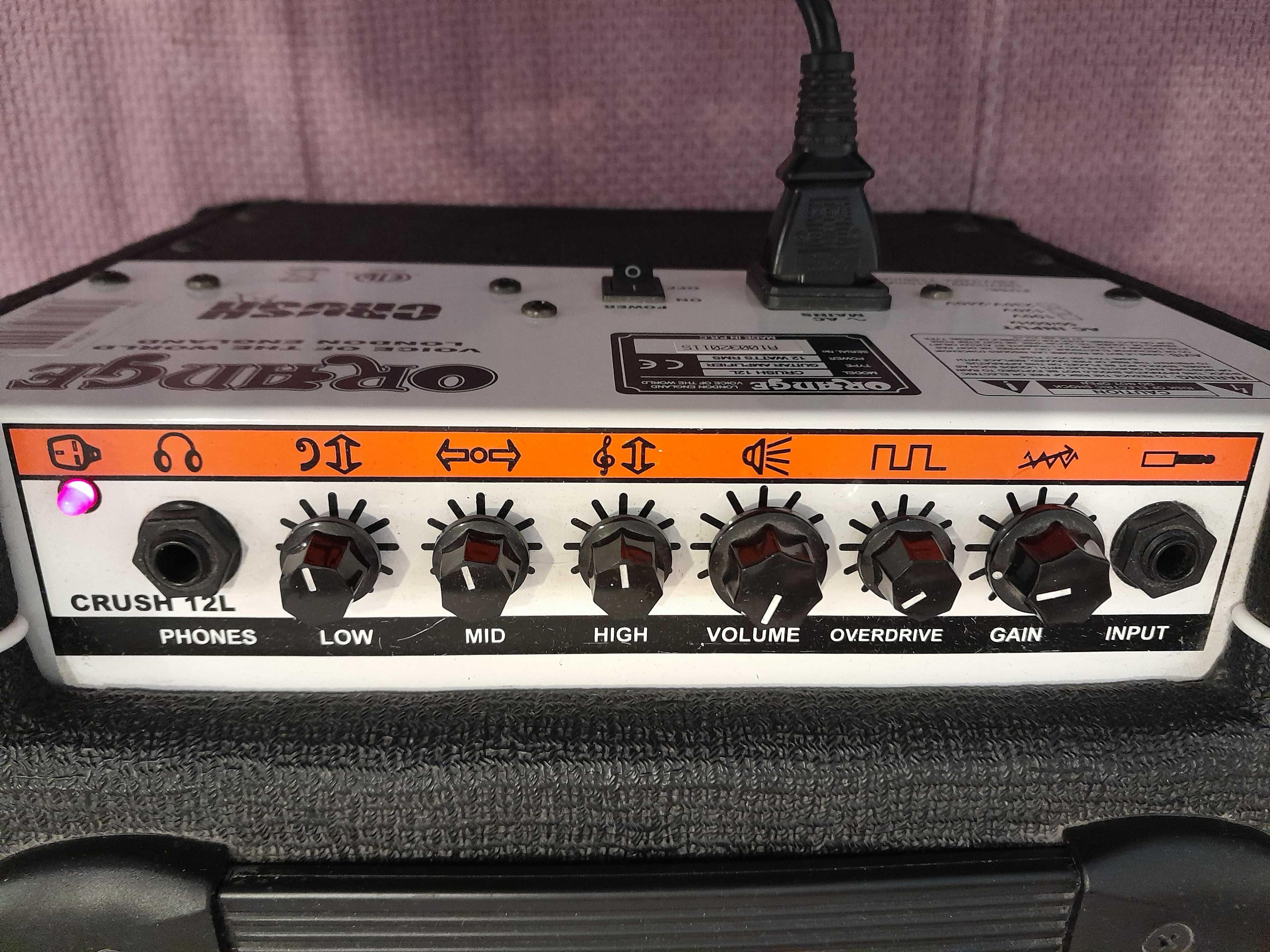 Wzmacniacz piecyk gitara elektryczna Orange CRUSH 12 L kabel 6m gratis