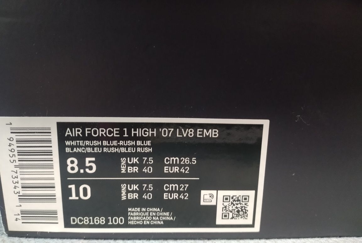 AIR Force 1 High'07 Lv8 Emb