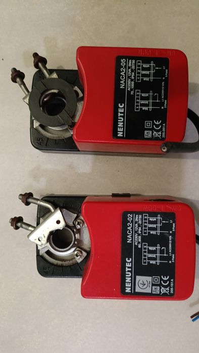 NACA 2-05 Електропривод Nenutec для повітряної заслінки