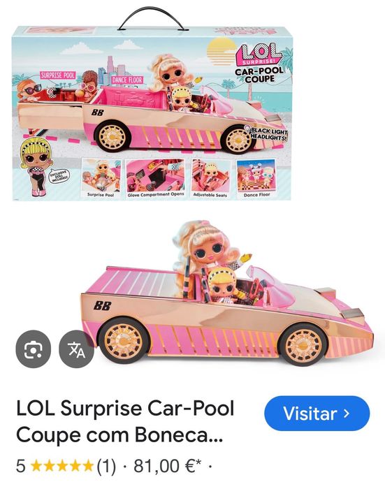 LOL X 3: Carro + loja/Expositor + Fashion Studio Rainbow