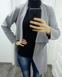 Stylowy Sweter Kardigan rozmiar S / Szary