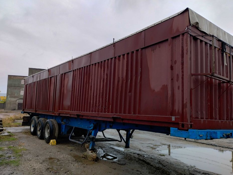 Продам напів причеп з контейнером