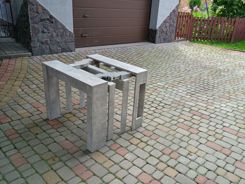 Стіл трансформер, розкладний стіл. Колір 'Індастріал' 65×215 см