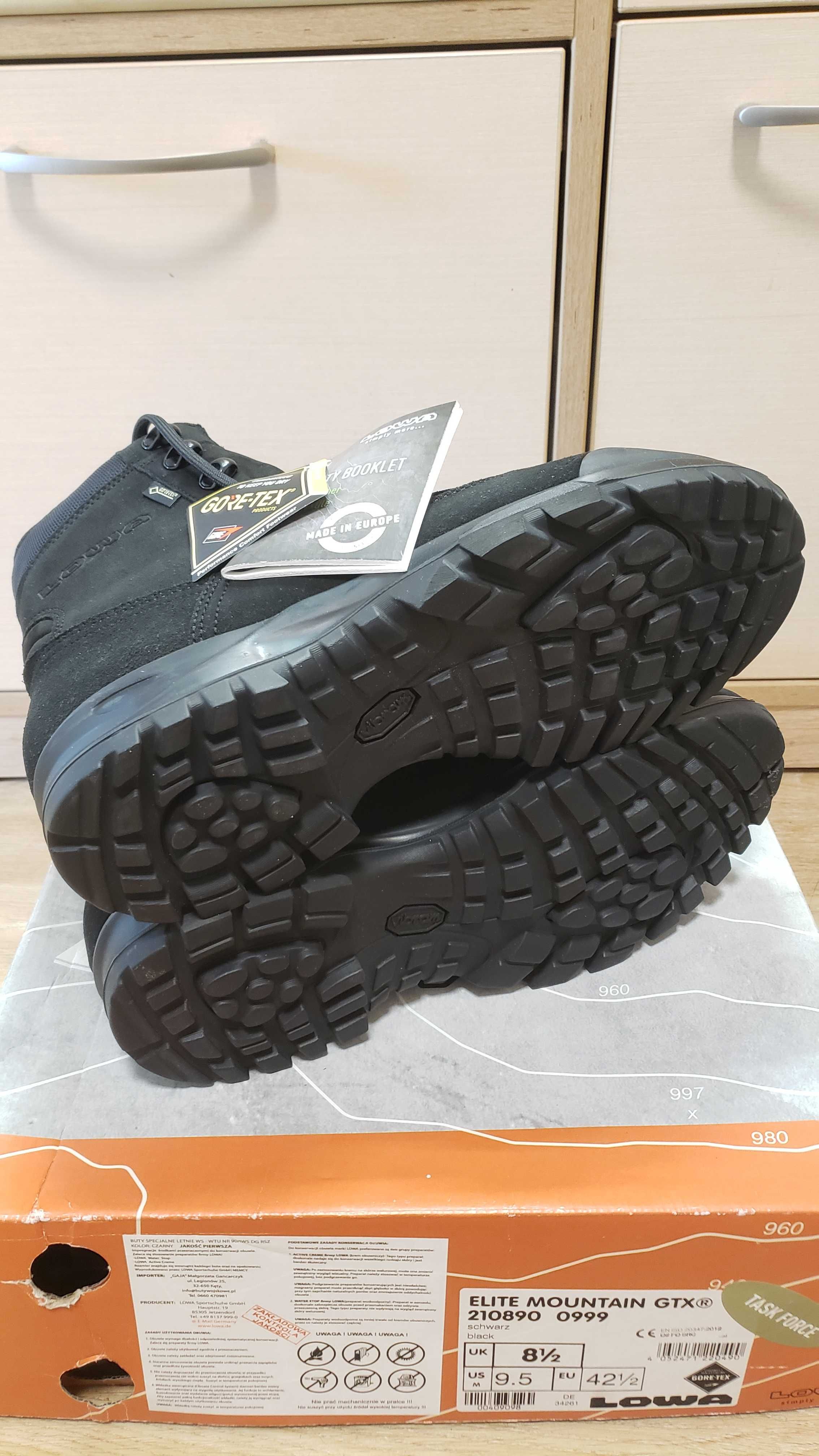 Тактические ботинки LOWA Elite Mountain GTX TF, разм: 42,5; 44.