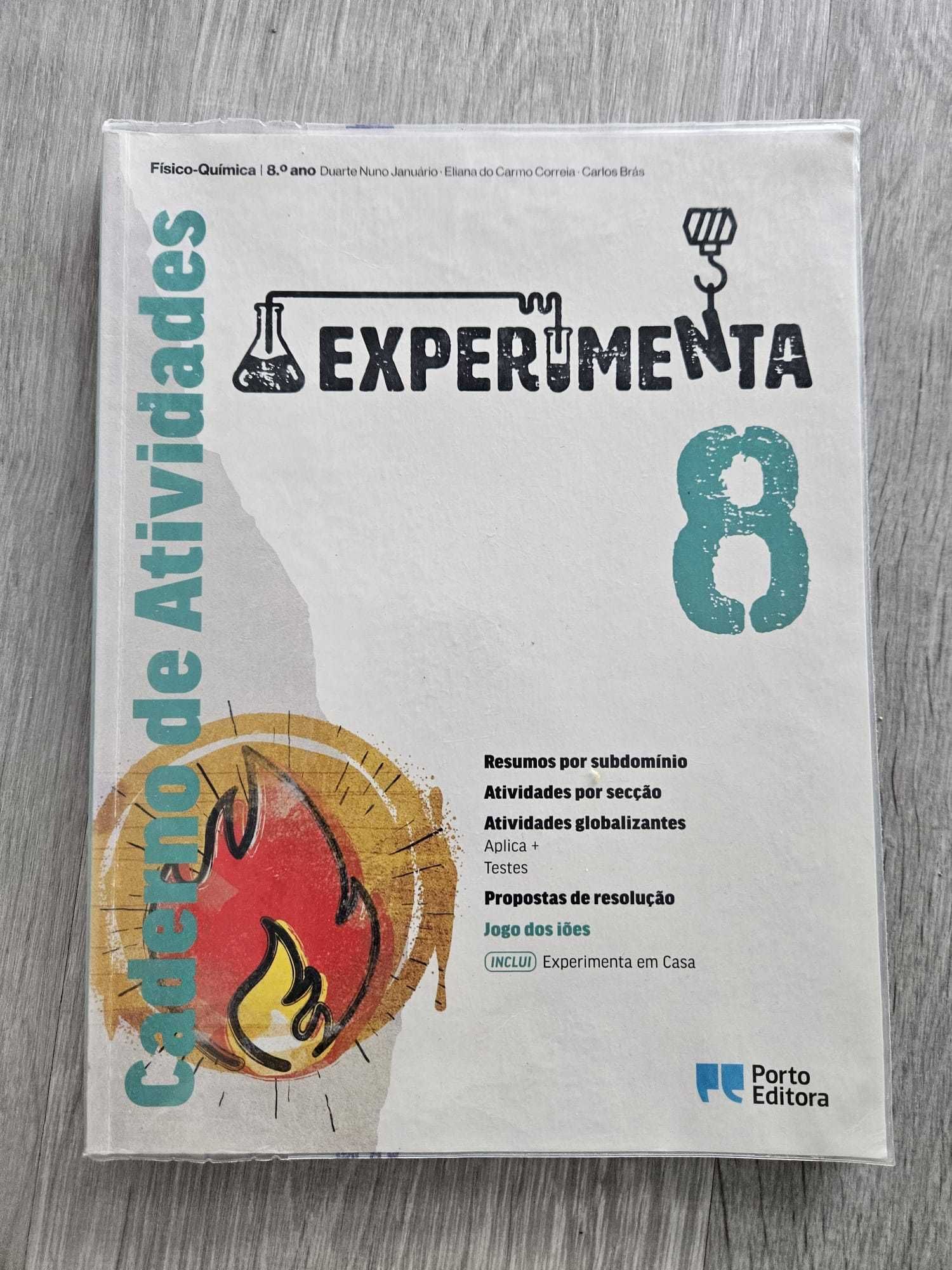 Conjunto Experimenta 8.º Ano — Fisico-Química: Manual + Caderno