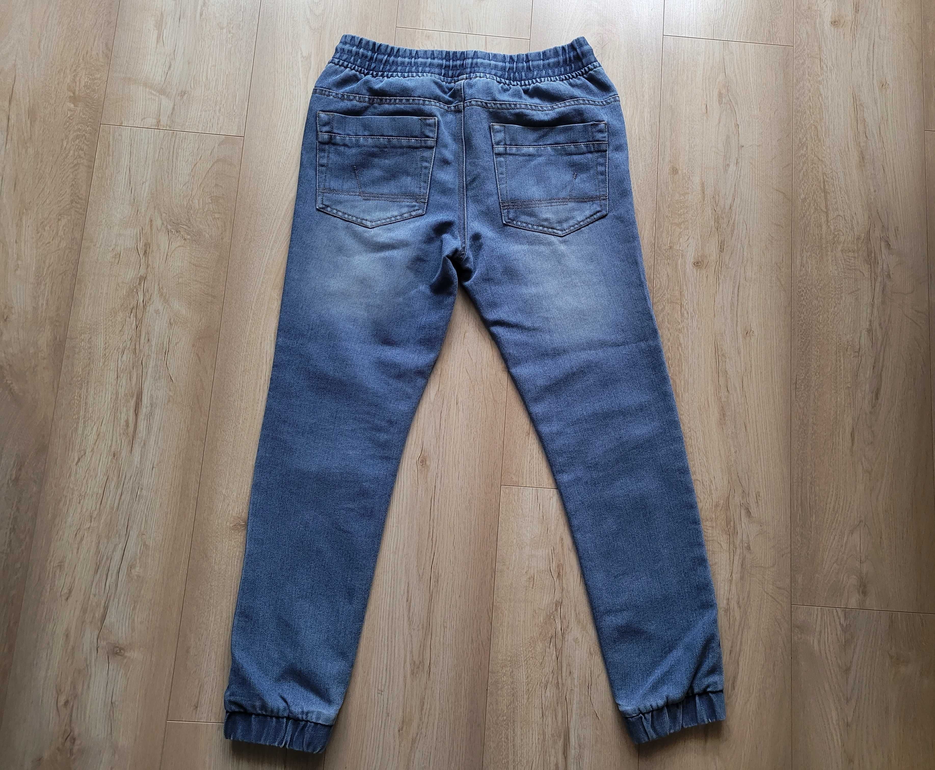 Spodnie joggery jeansowe - dwie pary - 158 cm