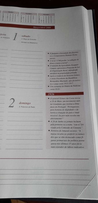 Agenda Histórica e Tradicional de Portugal