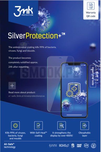 Folia hydrożelowa 3MK SILVER PROTECTION+ - do IPHONE X