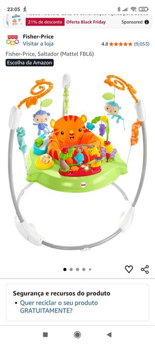 Saltador para bebé fisher-price
