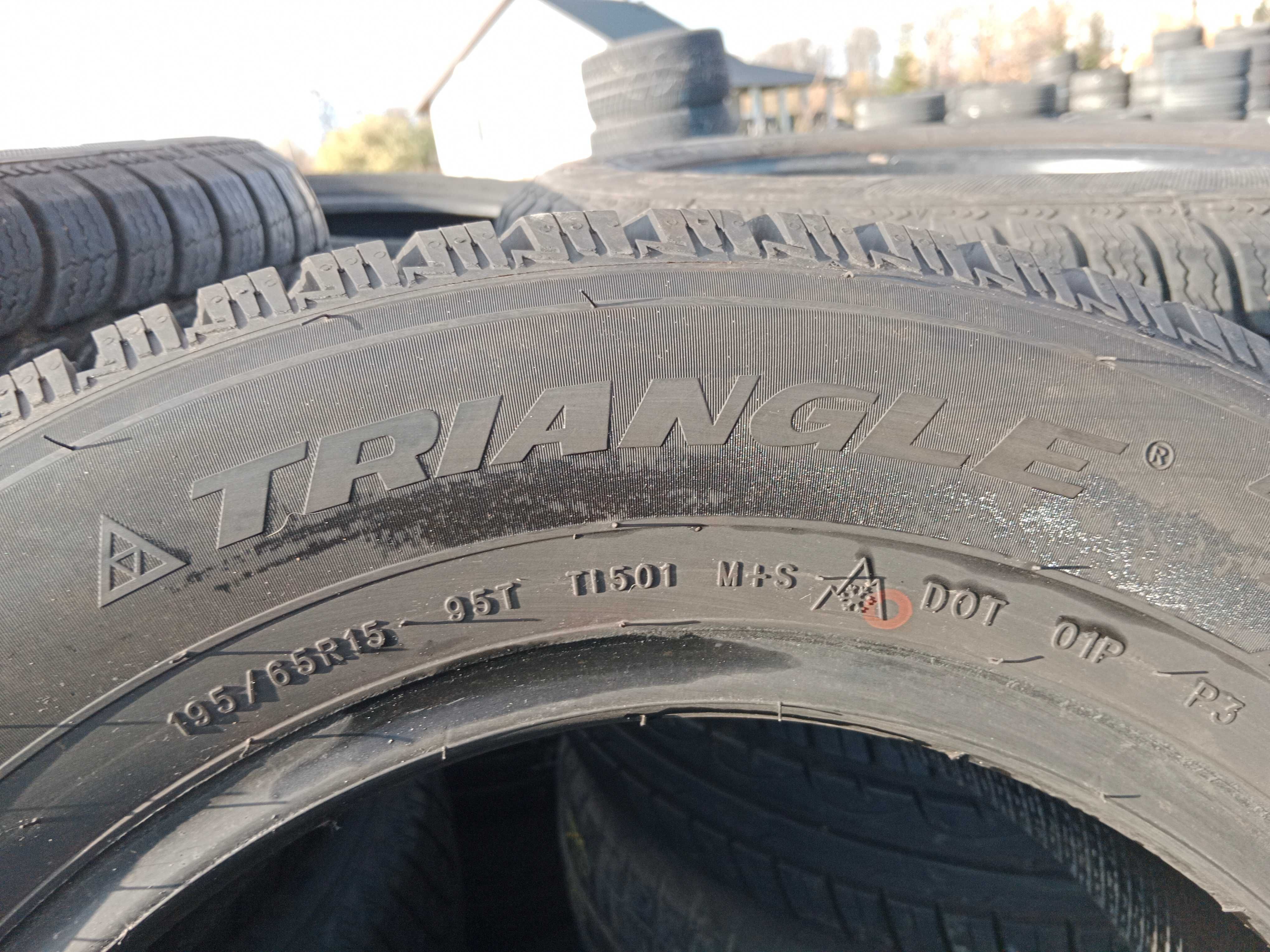 Opona używana 195/65R15 Triangle Icelynx TI501 1szt.