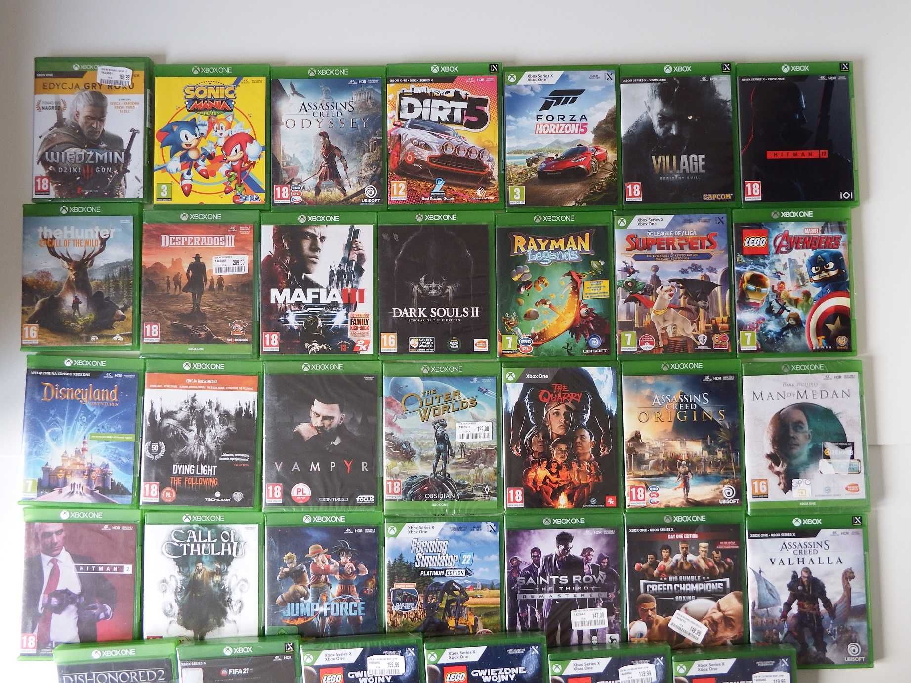 KUTNO GRY XBOX ONE / Series X LEGO Farma Wiedźmin FIFA Dying Light