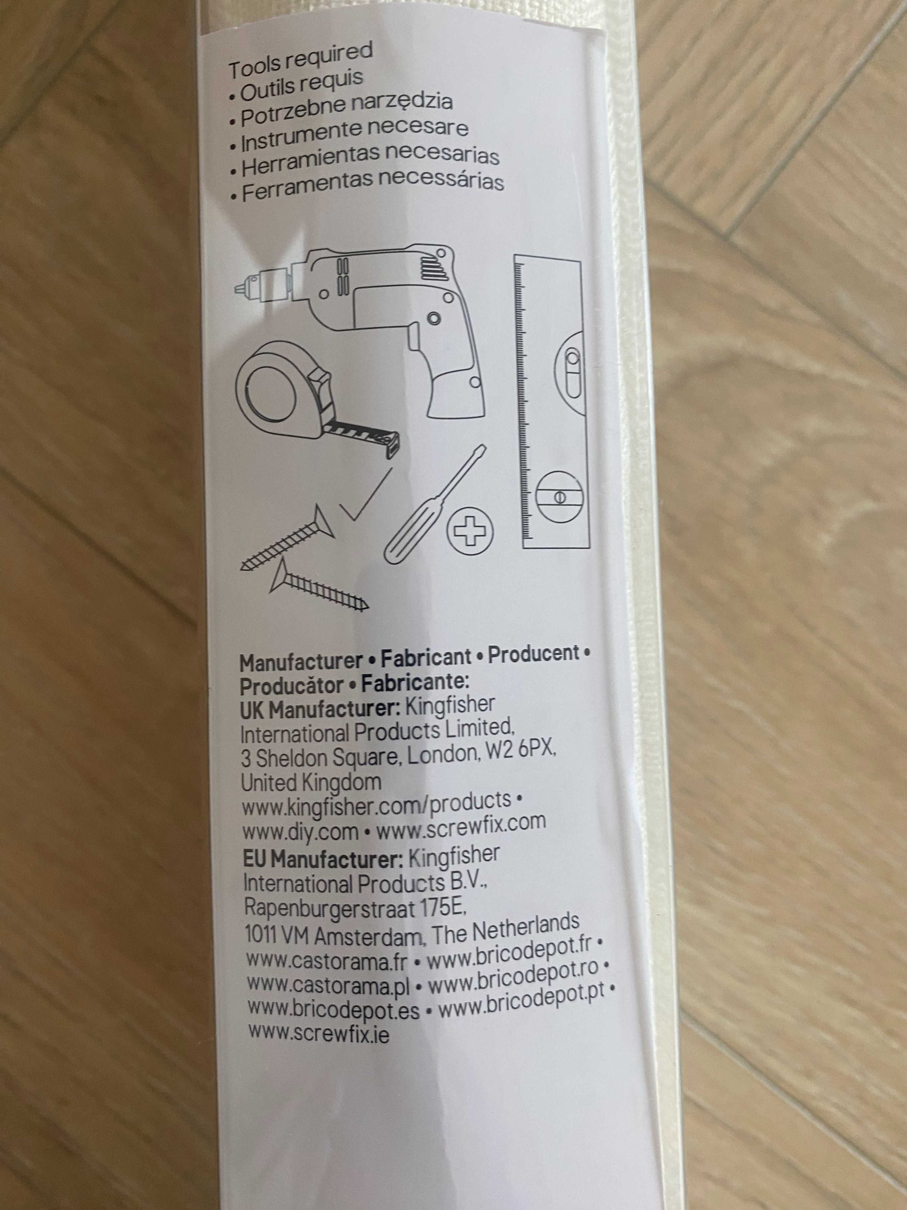 Nowa Roleta rzymska GoodHome Soyo 90 x 160 cm biała kremowa materiał