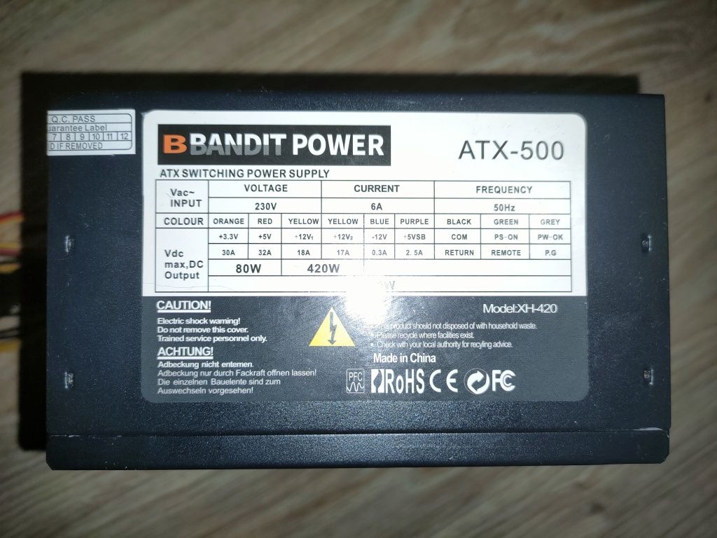 Zasilacz bandit power AXT-500
