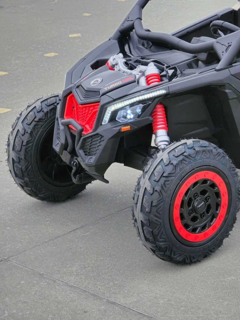 Buggy CAN-AM Maverick 3 PRO + Pompowane KOŁA Czarny 2x280W 24V