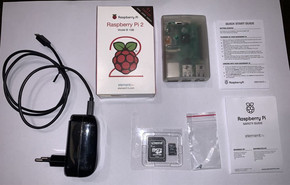 Raspberry Pi 2 Model B + Caixa Original + Acessórios