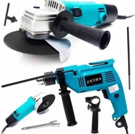 Zestaw wiertarka + szlifierka - NOWE - 900 w