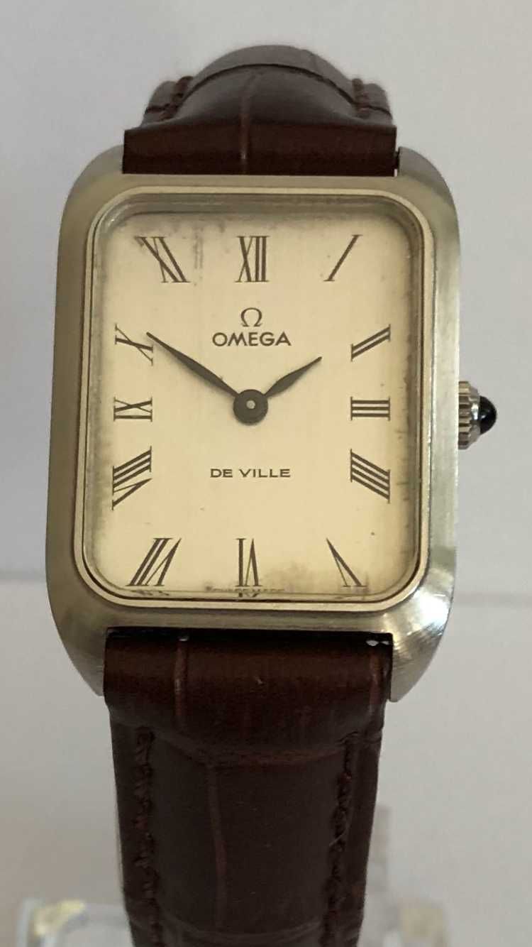 Omega de Ville Tank, zegarek mechaniczny, nakręcany