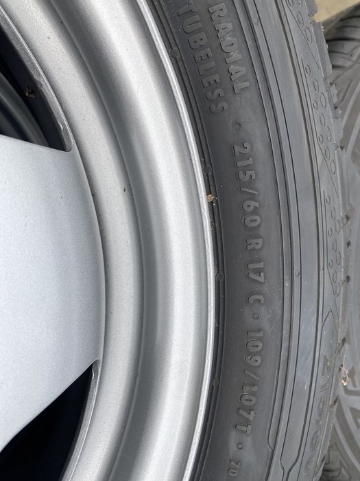Vw t5 t6 17” 215/60 koła stalowe nowe opona lato premium.