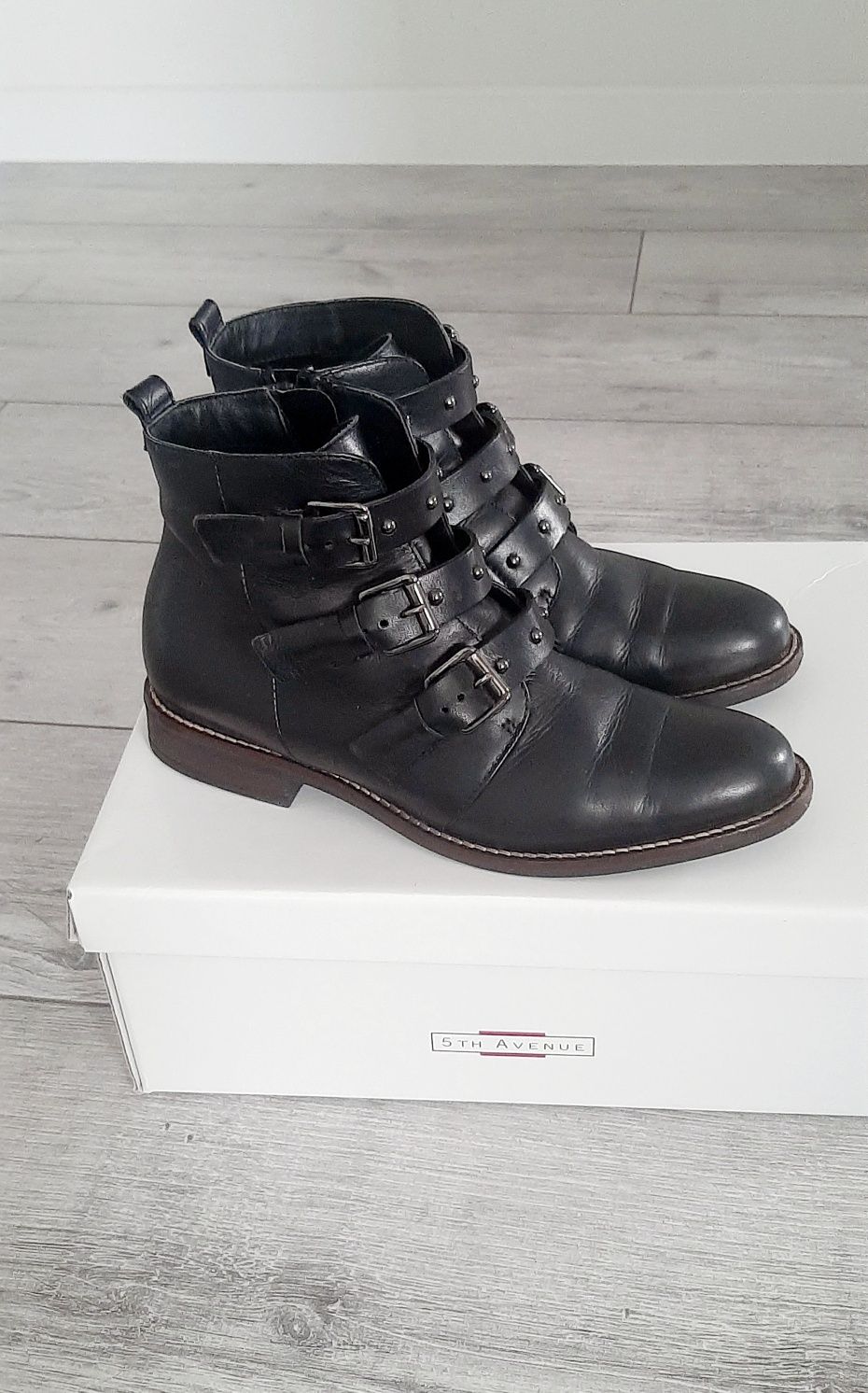 Botki skórzane Deichmann 5th Avenue