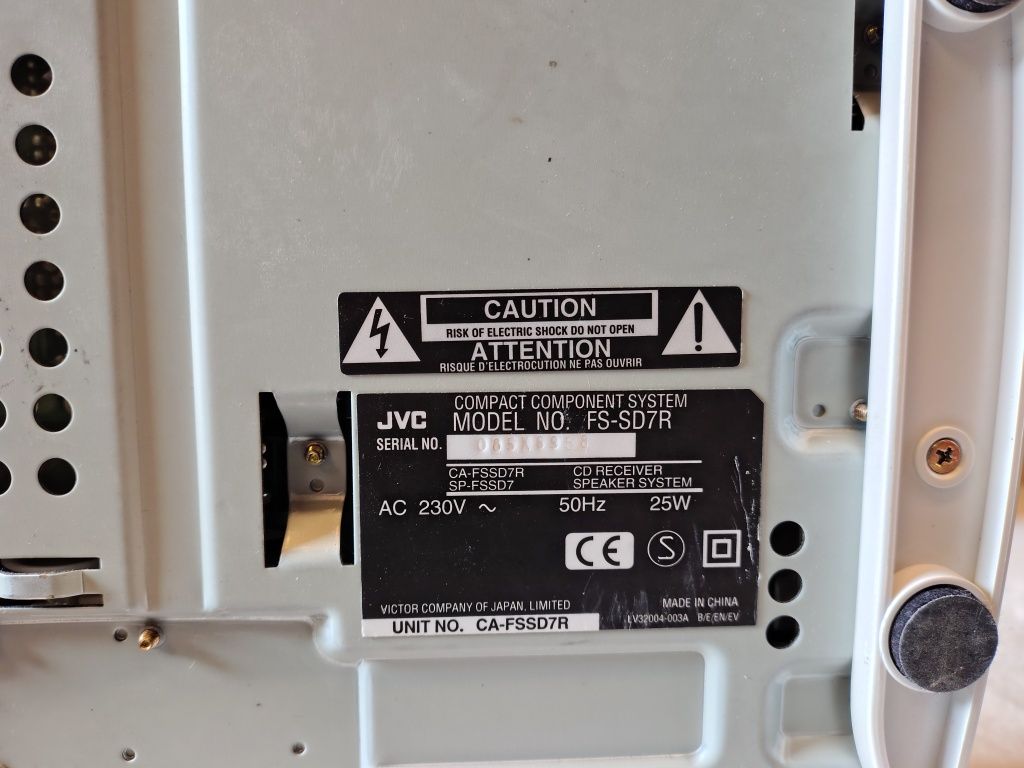 JVC FS-SD7R mini wieża+ bluetooth