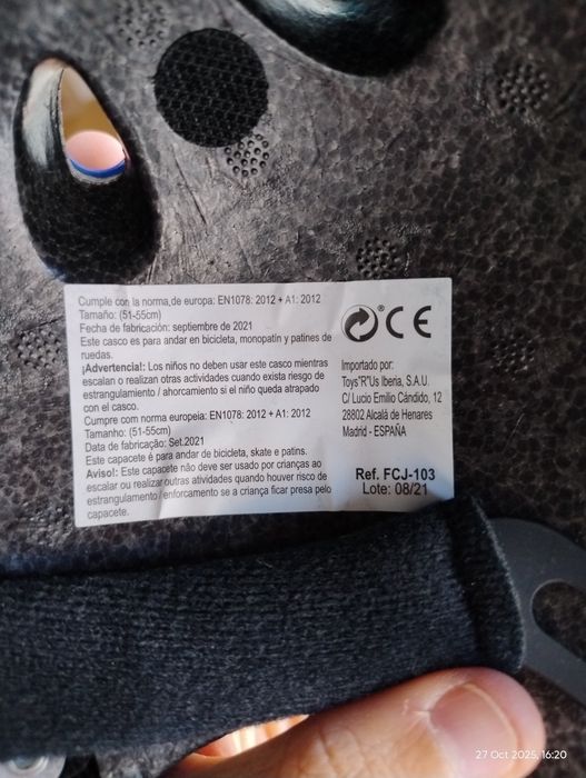Capacete de bicicleta para criança