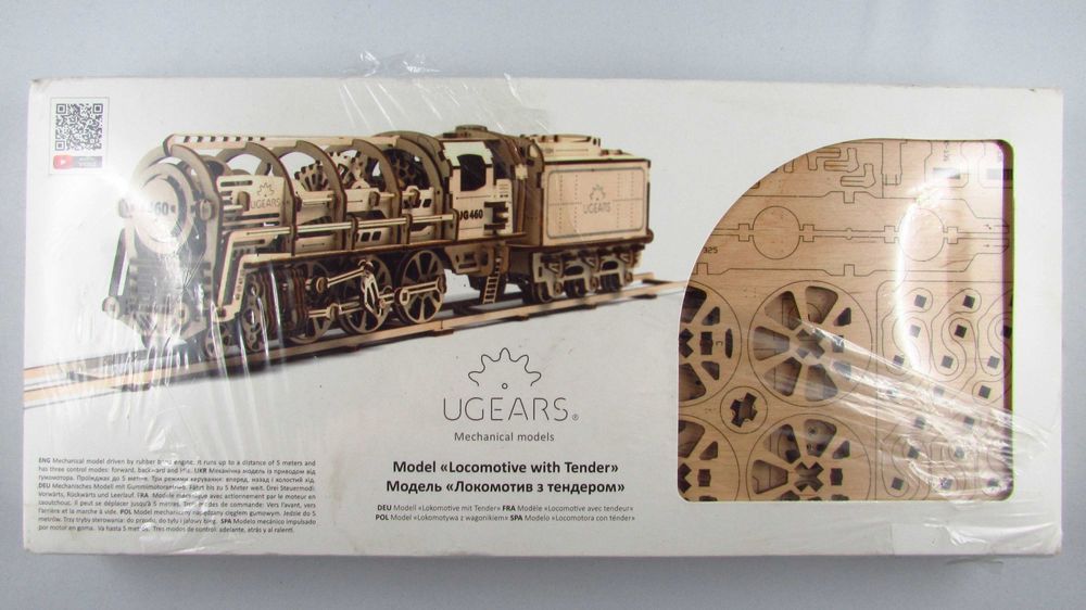 UGEARS - Puzzle 3D Drewniane Lokomotywa UG 460 model do składania