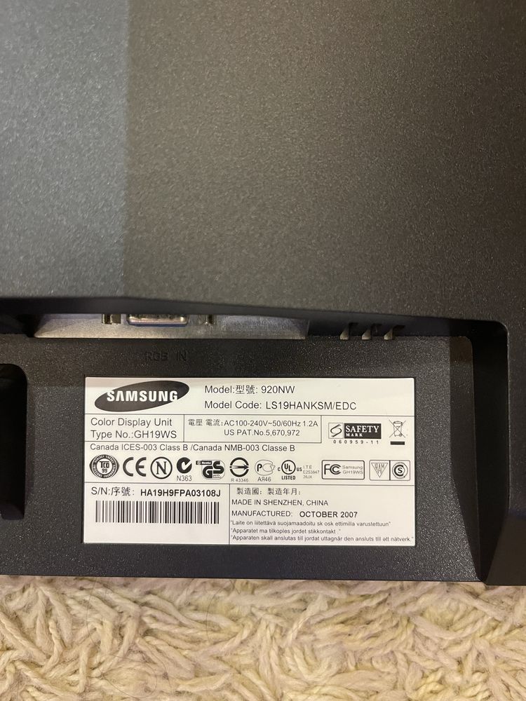 Монитор Samsung 920nw