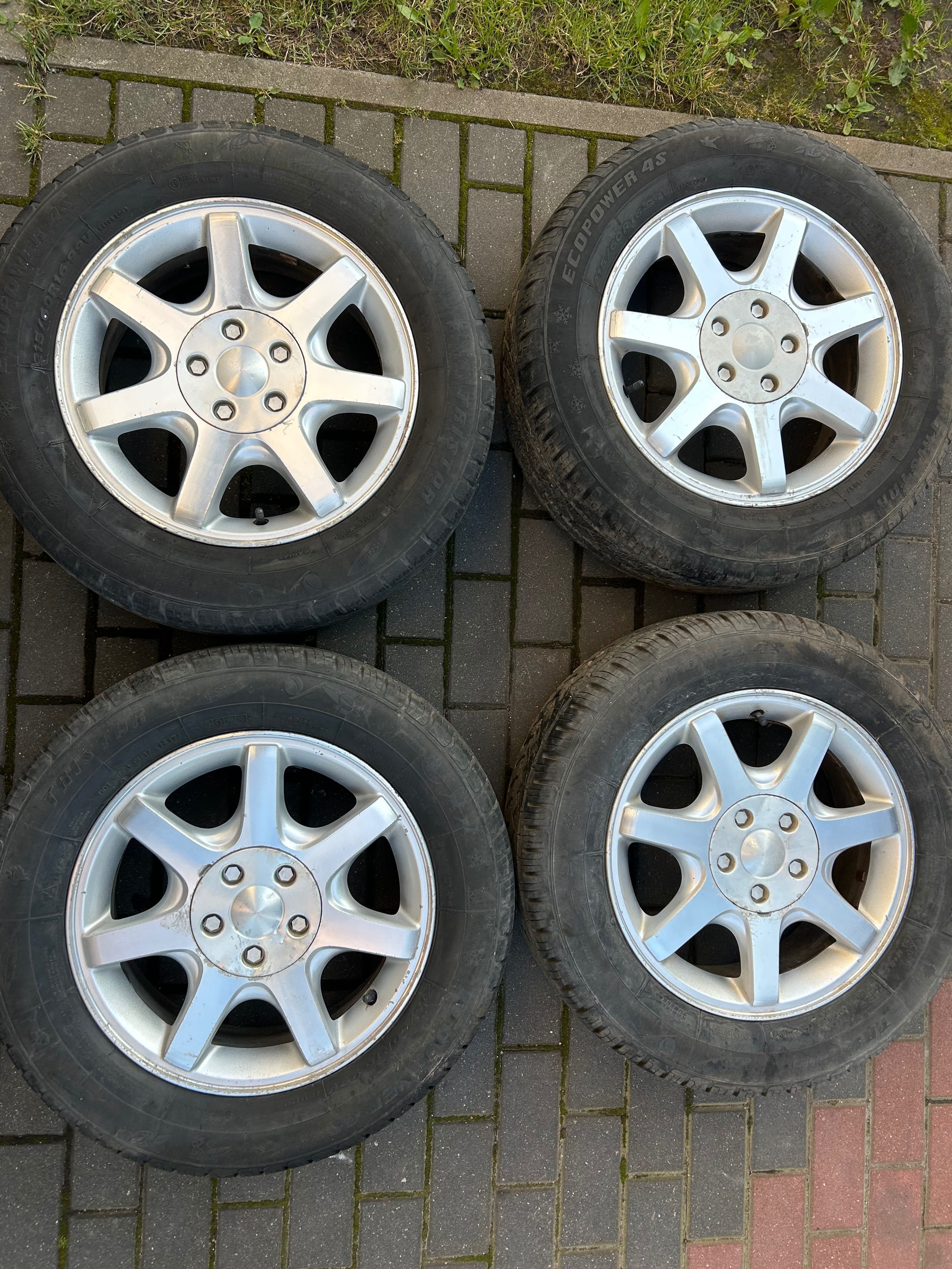 Alufelgi 5x108 Opony Wielosezonowe 215/60 R16