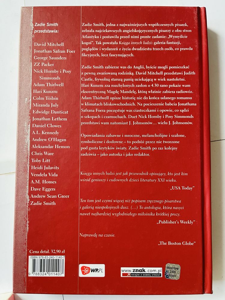 Zadie Smith Białe zęby + Poparzone dzieci Ameryki +Księga innych ludzi