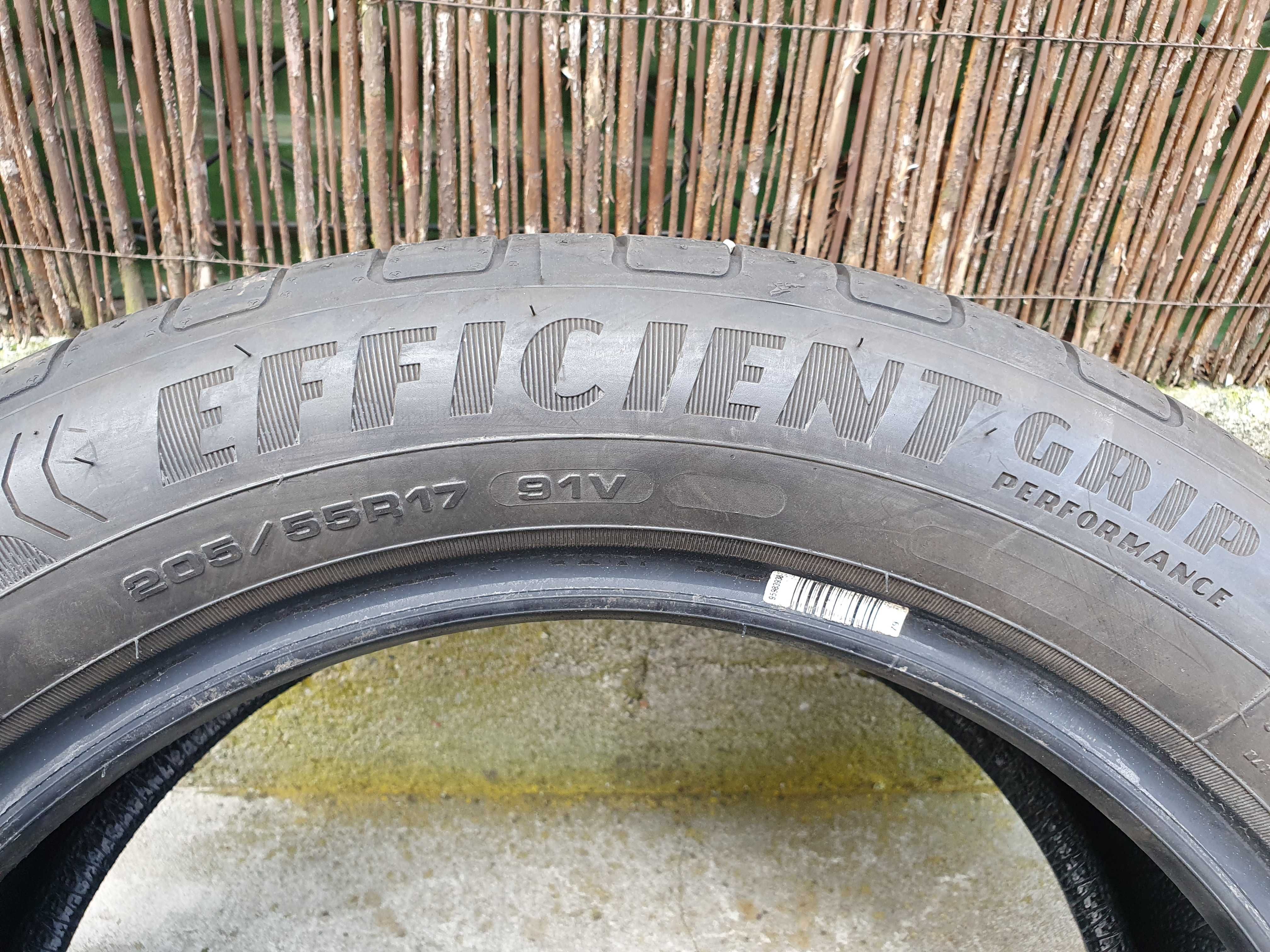 2x 205/55/17 91V Good/Year Efficient Grip 6,3mm 2023r.
