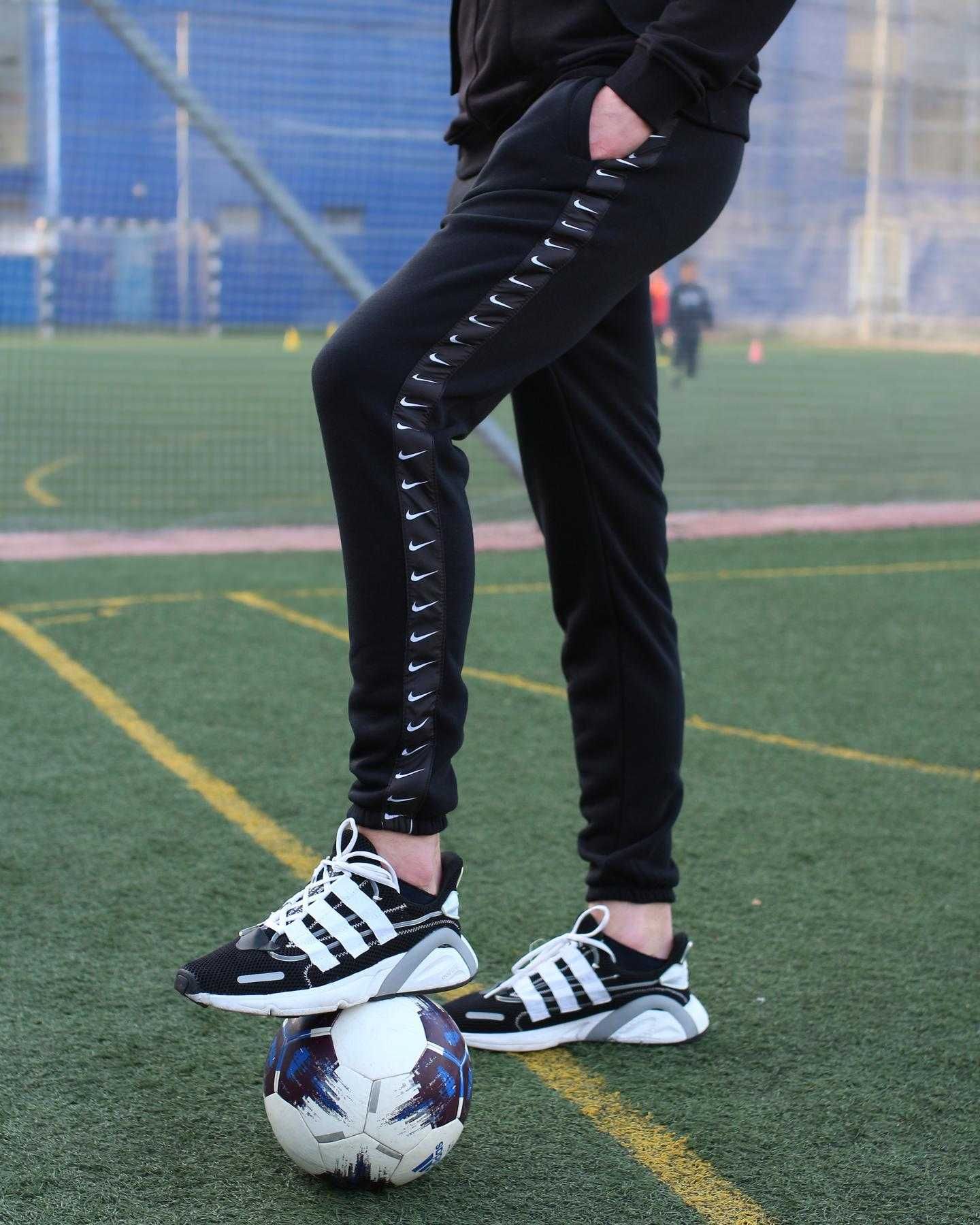Спортивные штаны мужские Nike Adidas Kappa весенние летние с лампасами