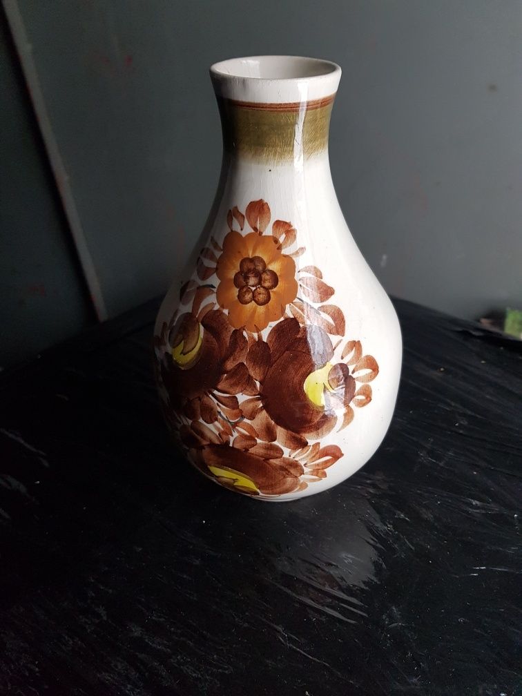 Wazon Wazonik ZF Koło Made In Poland Ręcznie Malowany PRL Vintage