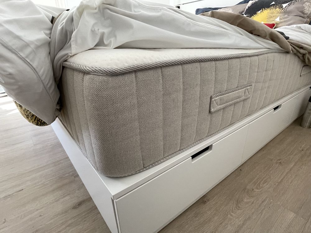 Cama nordli + colchão MJÖNDALEN (160x200)