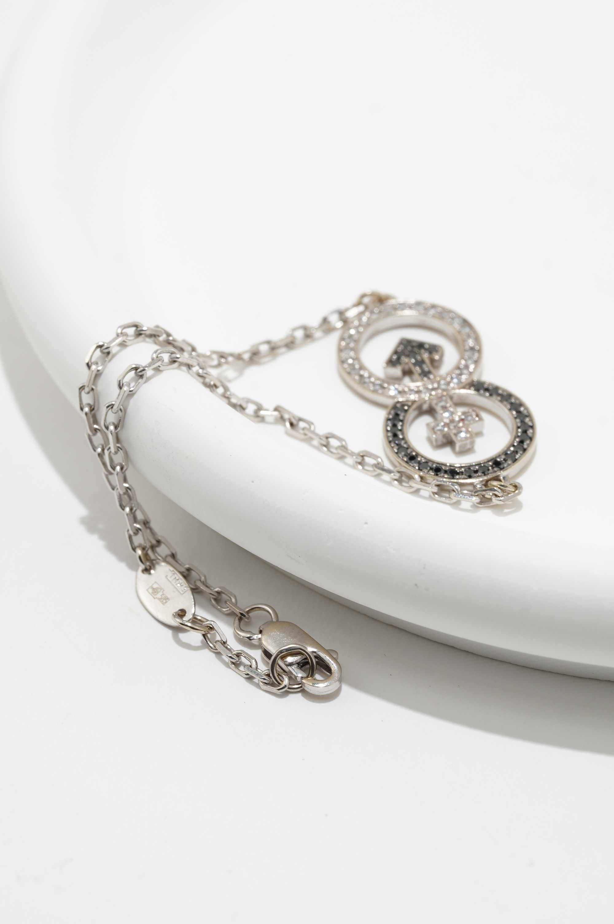 Złota Bransoletka z brylantami 14k 3,38g