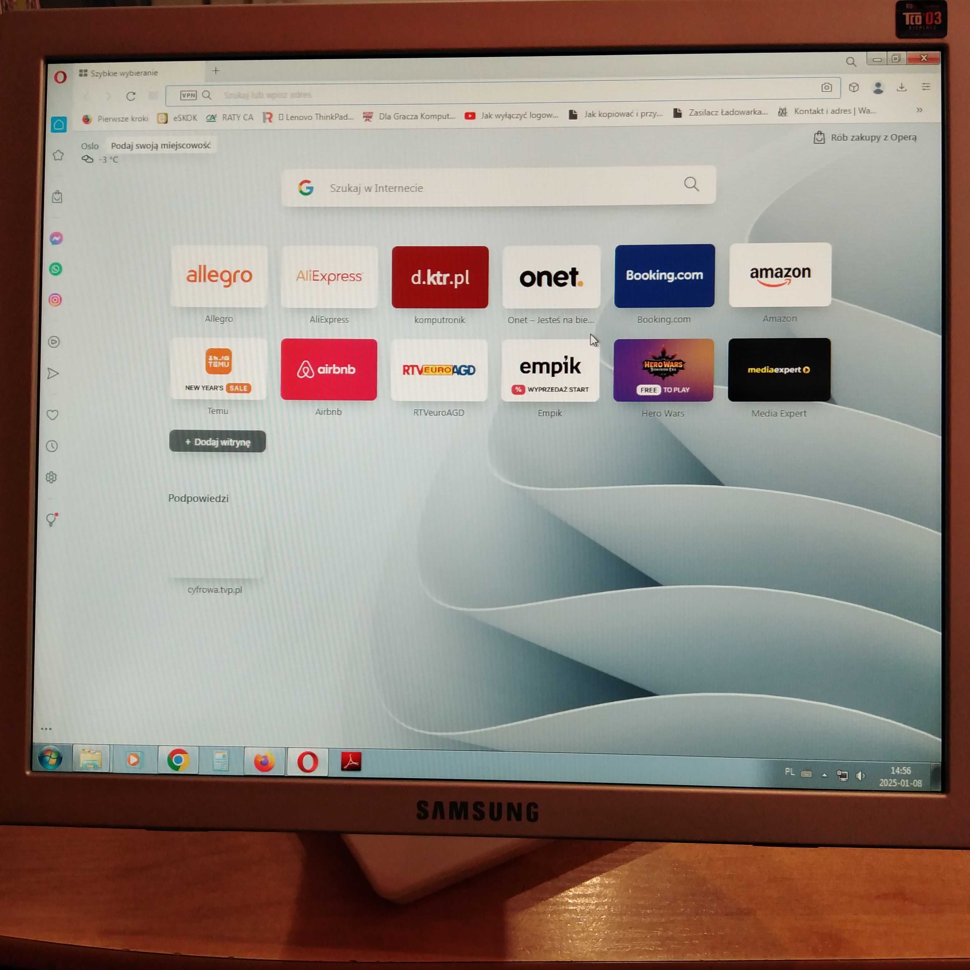 Monitor samsung 17" SyncMaster TFT-LCD
