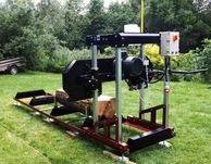 Trak tartak piła taśmowy elektryczny 7,5kW 790mm osłona taśmy