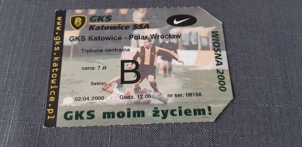 bilet GKS Katowice -Polar Wrocław 2000 rok