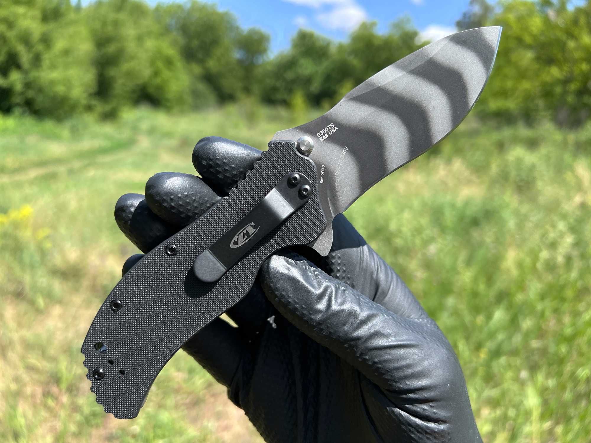 Складний ніж Zero Tolerance 0350TS Tiger Stripe CPM S30V оригінальний